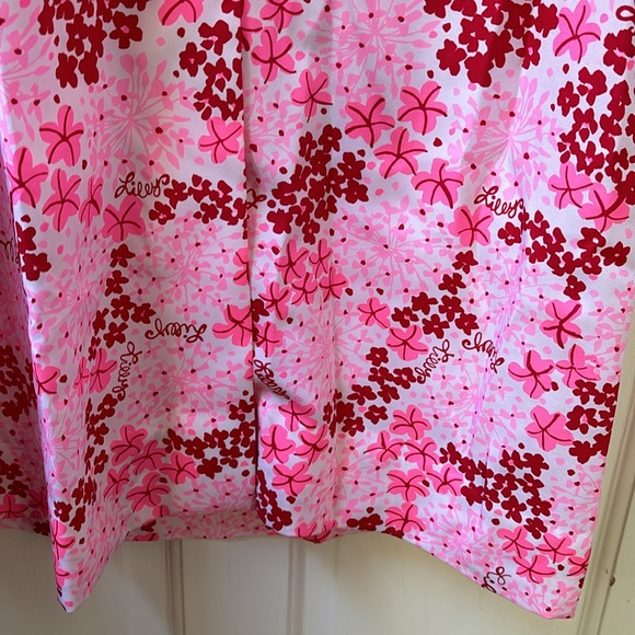 Lilly Pulitzer Vintage “The Lilly” Pink Floral Maxi Shirt Dress - Picture 12 of 16